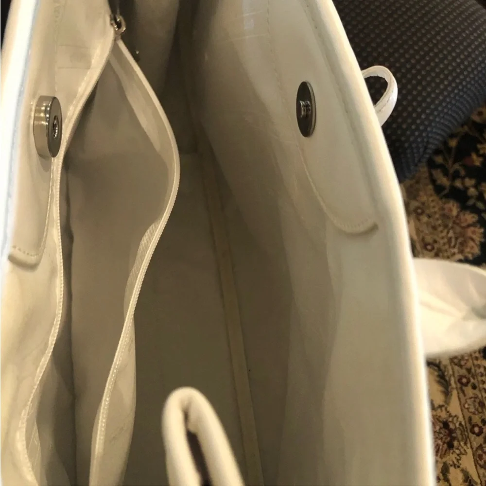 LONGCHAMP ROSEAU LEATHER TOTE NWOT WHITE - Picture 8 of 15
